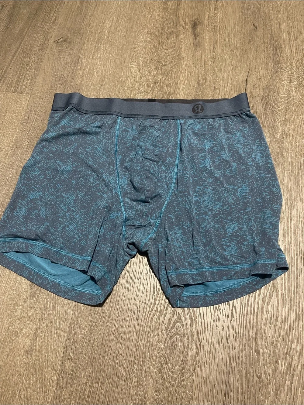 lululemon athletica Teal Patterned Men’s Boxer Briefs